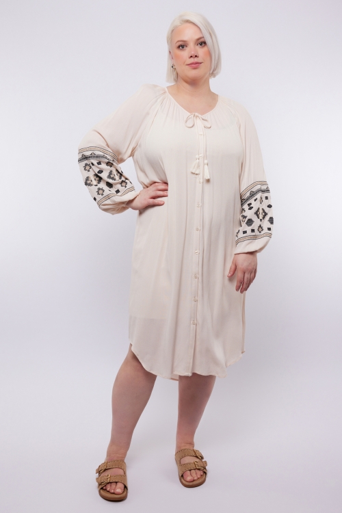 Exxcellent Carmin Dress - Sand