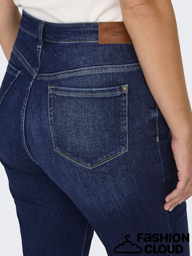 Carsui mid slim denim jeans REA285 - Dark Blue Denim - Afbeelding 4