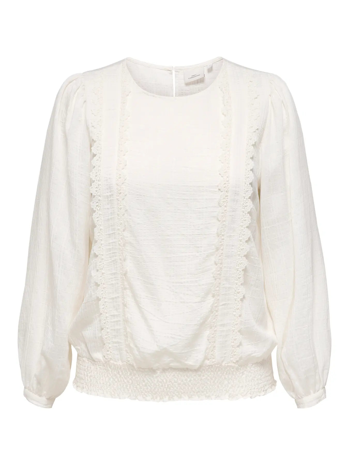 Cartilo o-neck blouse - Cloud Dancer