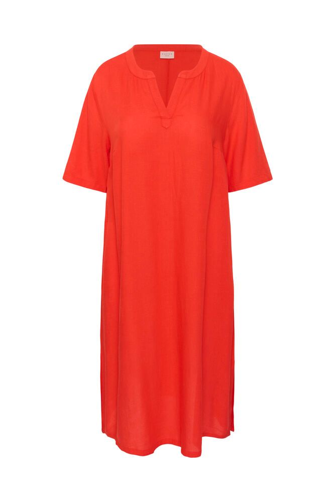 Kaffe Curve KCmille kaftan dress - Poppy Red - Afbeelding 2