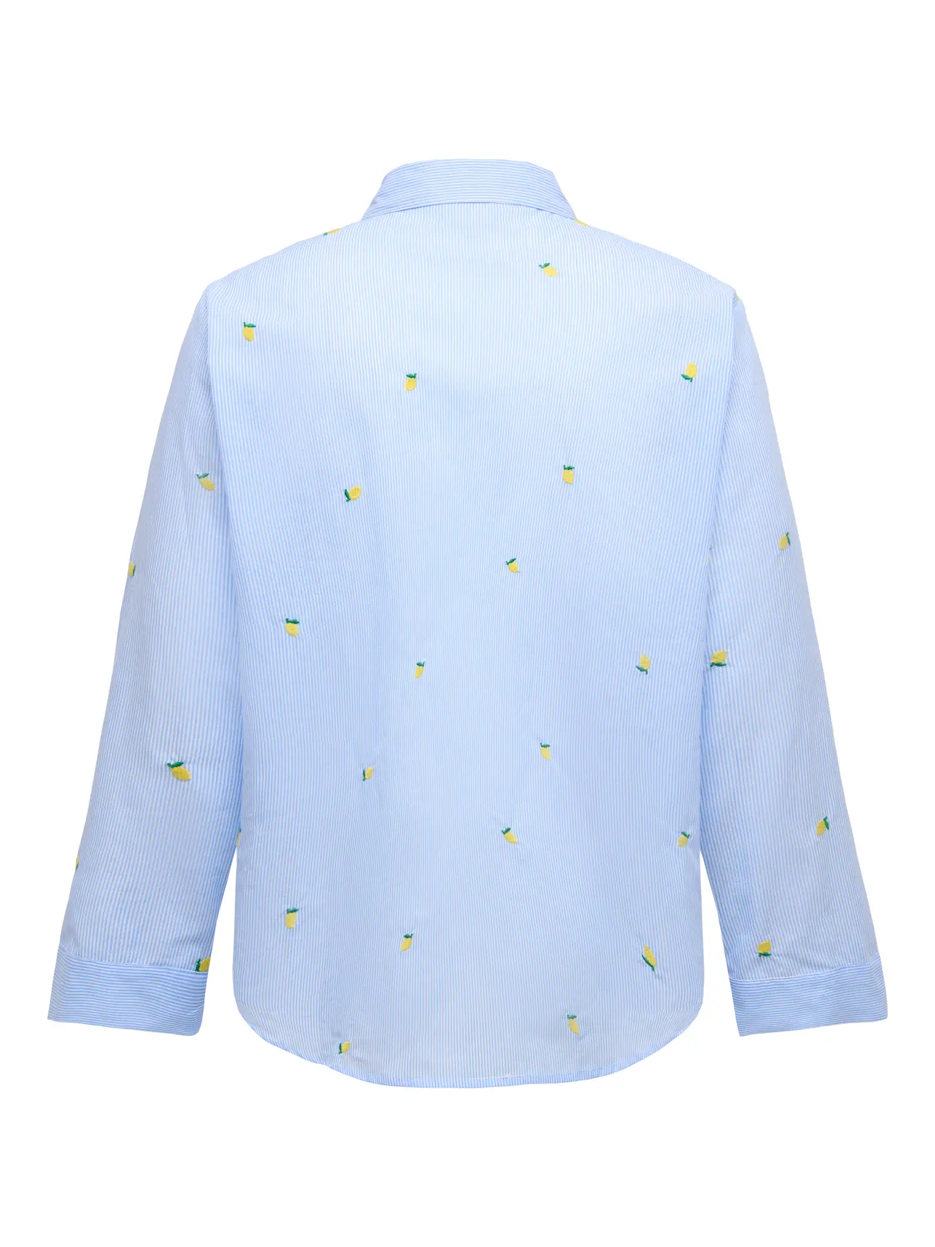 Carnew Lina Grace em shirt blouse - Soft Chambray/Lemon - Afbeelding 2